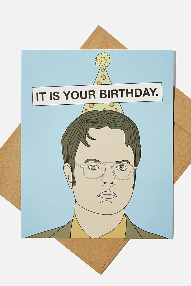 Typo The Office Funny Birthday Card